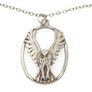 Vintage 925 Sterling Silver Flying Eagle Necklace, Edinburgh 1977 Image 3
