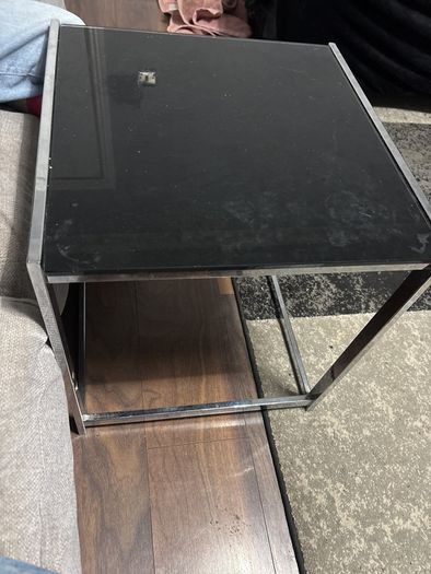 double sofa comes with free coffee table.