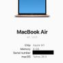 Apple MacBook Air M1 A2237 (2020) in Rose Gold Image 8