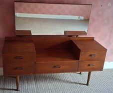 1960's Vintage Teak Dressing Table