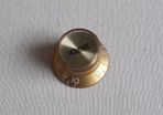 Gold Top Hat Knobs, Gold or Silver Foil Top, Volume/Tone