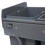 40L Pull Out Kitchen Recycle Waste Bin with Soft Close Dustbin Recycling Cabinet Trash Can Grey (1x20L+2x10L)) Image 10