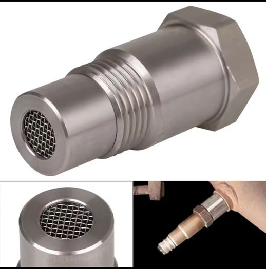 Universal Extension Filter Oxygen O2 Sensor Connector Parts Thread Steel Adapter Extender Spacer Internal M18 1.5 Stainless L0L3