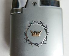 Collectors Vintage Ronson Varaflame Lady's Lighter Brush Silver Retro 50s Small