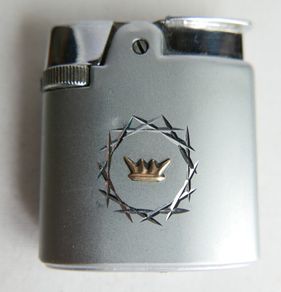 Collectors Vintage Ronson Varaflame Lady's Lighter Brush Silver Retro 50s Small