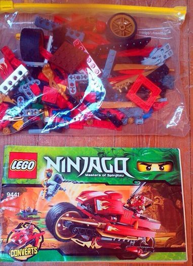 Lego Ninjago 9441: Kai's Sky Cycle (2012) 100% Complete (NO BOX)