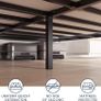 Double Bed Frames Metal 120x200 with Storage 35cm - Sturdy and 20min Easy Assembly Bed Frames - Large Storage Image 6