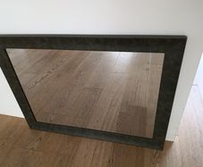 Mirror Dark brown faux leather
