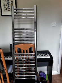 Chrome Electric Towel Radiators: 2 Available
