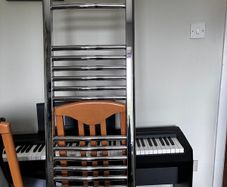 Chrome Electric Towel Radiators: 2 Available