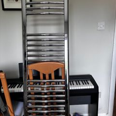 Chrome Electric Towel Radiators: 2 Available