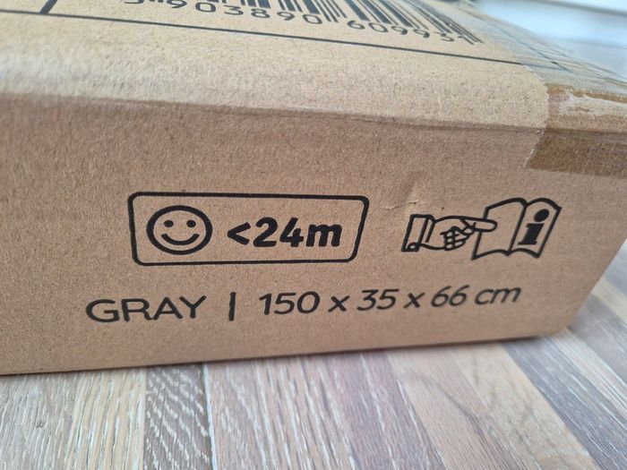 New, Safety bedrail 150 x 35 x 66 cm