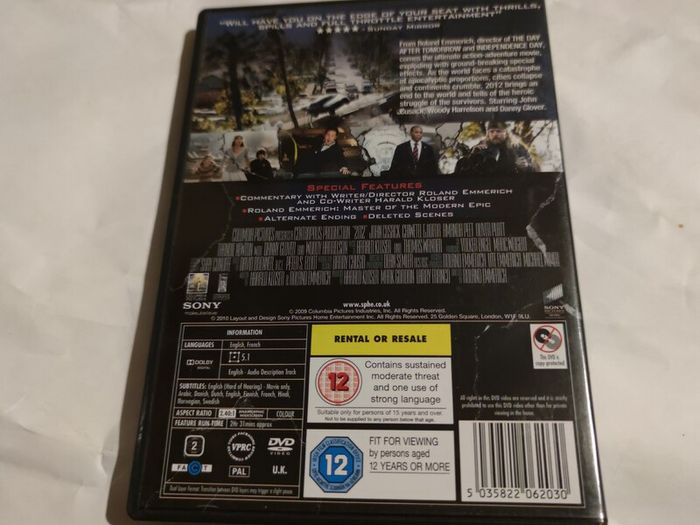2012 Dvd