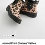 PRICE DROP, Girls Animal Print Chelsea wellies, Size 13 Image 5