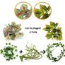 Reptile Plants, Terrarium Hanging Plant Vines Artificial Leaves Reptile Hide, Leopard Gecko Tank Accessories, Terrarium Decorations for Bearded Dragon Lizard Snake Geckos Chameleon (FREE POSTAGE) Image 3