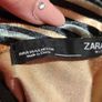 Zara Velvet Strip Top Long Sleeves Image 4