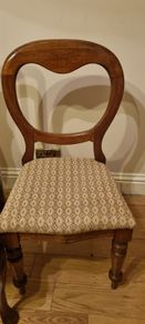 Victorian balloon back chair