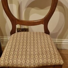 Victorian balloon back chair