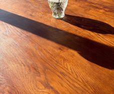 Solid oak dining table