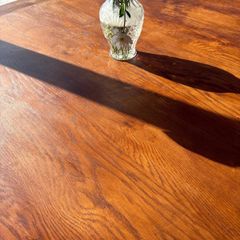 Solid oak dining table