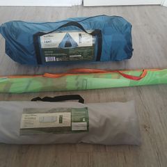 NEW Teepee 4 people tent 300cm x 300cm x 210cm Beach Umbrella Windbreaker 1,45cm x 5,00m 50e for the lot NEW