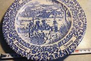 vintage Ironstone England hanging plate reads "autumn" in 4 languages