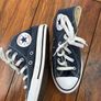 UK 13 navy high top converse Image 6