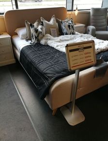 Queen size bed frame disassembled