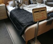 Queen size bed frame disassembled