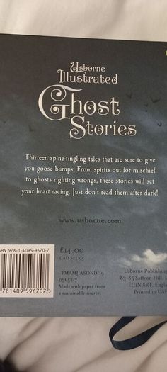 Usborne Halloween Illustrated Ghost Stories hardback