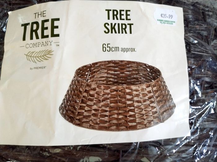 Christmas Tree Skirt 65cm Adjustable in x4 Sections