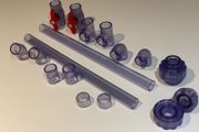 Transparent / clear U PVC ball valve size 32mm