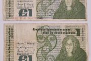 Old Irish Notes - 4 X One Punt Note