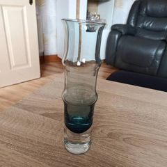 Vintage Swedish Bamboo Glass Vase Bo Borgstrom Aseda Glasbruk