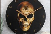 Alchemy Omega Cranium  Skull Clock