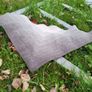 Handmade crochet triangle wool shawl wrap. Beige gradient ombre shawl Image 3