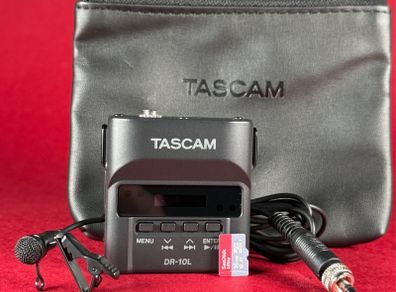 Tascam DR10L Compact portable Digital Audio Recorder With lavalier Microphone