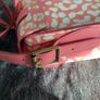 Dr Martens / Docs Candy Pink, White and Orange Leopard Print 11" Leather Bag Image 3