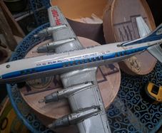 Vintage Tin Plate Toy Aeroplane