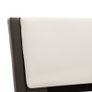 Bed Frame with LED Grey and White Faux Leather 135x190 cm Image 6