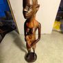 Vintage Authentic African Folk Art Masai Warrior  of Wooden Sculptures Statues Kenya 1940 Image 4
