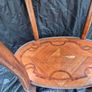 Table Vintage Antiques Rare find Satinwood rosewood side table with single drawer gift present  cottage home house hallway  side table  decoration display inlay top and bottom coffee  corner 1900 living bedside lamps bedroom kitchen restaurant phone Image 3