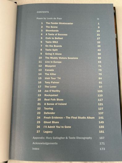 Rory Gallagher His Life & Times by Marcus Connaughton 2012 HB Irish Rock Blues