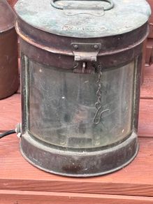 Old copper light