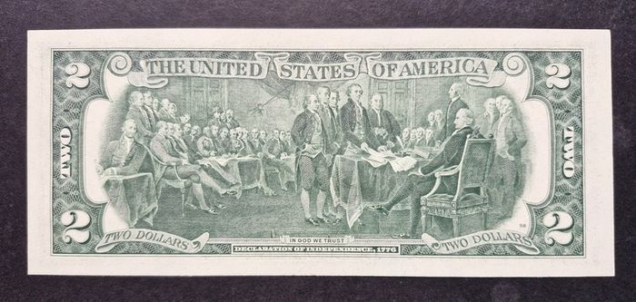 1976 Series 2 Dollar Bill Unc Jefferson Note (80a)