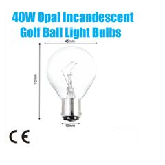 Golfball Incandescent Dimmable Standard Clear SBC B15 Light Bulb Lamp