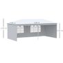 6 x 3 m Party Tent Gazebo Marquee Outdoor Patio Canopy Shelter with Windows and Side Panels White Image 2