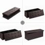Foldable Storage Stool Faux Leather - Free Delivery Nationwide Image 5