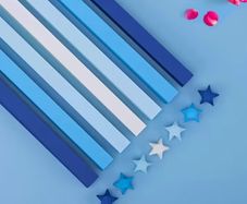 Blue Star Origami Paper Kit