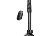 70 inch/1.8m Phone Tripod Stand, Aluminum Selfie Stick Tripod with Bluetooth Remote, iPhone Tripod with Phone Holder Max 7.9'', Compatible with iPhone 14/13/12 Pro, Galaxy, Action Camera, GoPro